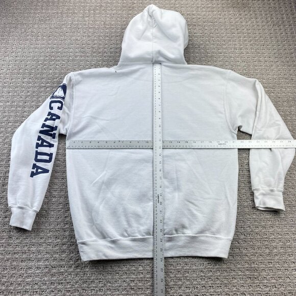 Victoria British Columbia Canada Hoodie Sweater Men Medium M White Activewear - Picture 8 of 10